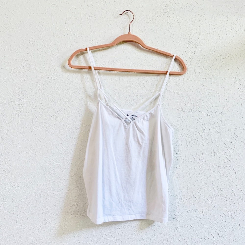Charlotte Russe white Crop Tank Top camisole 2X